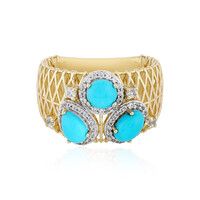 Bague en or et Turquoise Sleeping Beauty (Ornaments by de Melo)