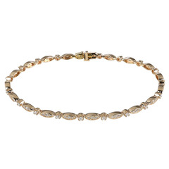 Bracelet en or et Diamant SI2 (G)