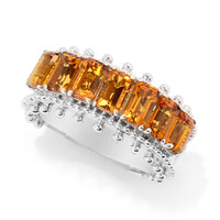 Bague en argent et Citrine (Dallas Prince Designs)