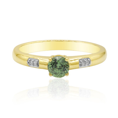 Bague en or et Grenat Démantoïde de Madagascar (John Ferry)
