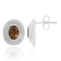 Boucles d'oreilles en argent et Andalousite