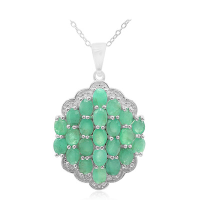 Collier en argent et Emeraude