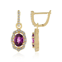 Boucles d'oreilles en argent et Grenat Umbalite