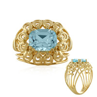 Bague en argent et Topaze bleu ciel