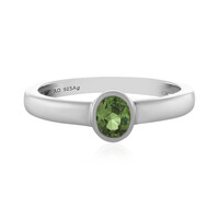 Bague en argent et Démantoïde de Russie
