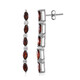 Boucles d'oreilles en argent et Grenat du Mozambique