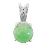 Pendentif en argent et Chrysoprase impériale