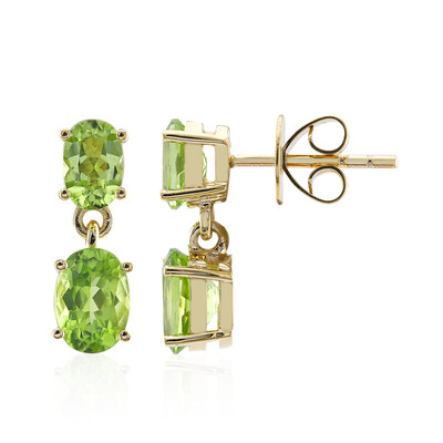 Boucles d'oreilles en or et Péridot de Wagogo