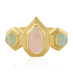 Bague en argent et Quartz rose