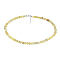 Collier en argent et Opale jaune