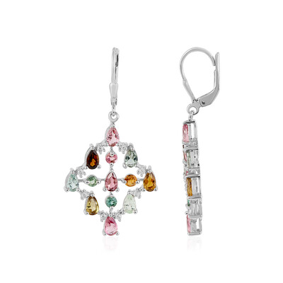 Boucles d'oreilles en argent et Tourmaline