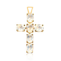 Pendentif en argent et Quartz bleu lunaire