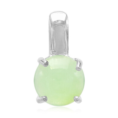 Pendentif en argent et Chrysoprase impériale