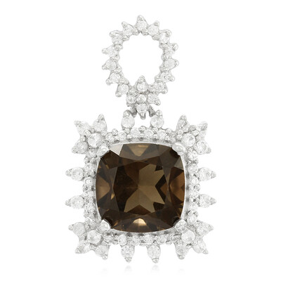 Pendentif en argent et Quartz fumé