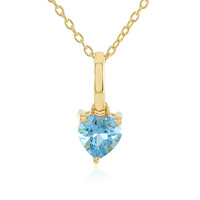 Collier en argent et Topaze bleu Suisse