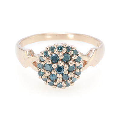Bague en argent et Diamant fantaisie