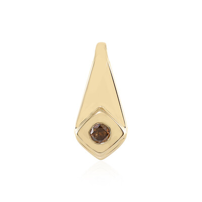Pendentif en or et Diamant chocolat I2