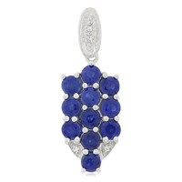Pendentif en argent et Saphir bleu