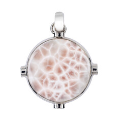 Pendentif en argent et Natrolite