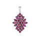 Pendentif en argent et Grenat Rhodolite