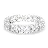 Bracelet en argent et Béryl de l'Himalaya