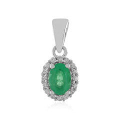 Pendentif en argent et Emeraude d'Ethiopie