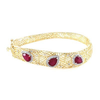 Bracelet en or et Rubis de Madagascar (Ornaments by de Melo)