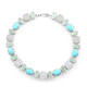 Bracelet en argent et Turquoise Sleeping Beauty (KM by Juwelo)