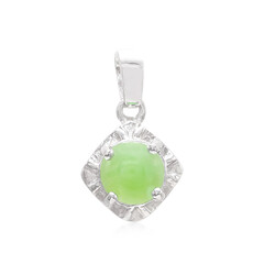 Pendentif en argent et Chrysoprase impériale