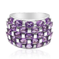 Bague en argent et Améthyste