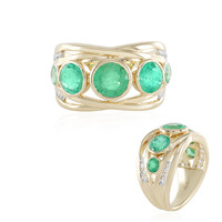 Bague en or et Emeraude de Russie (de Melo)