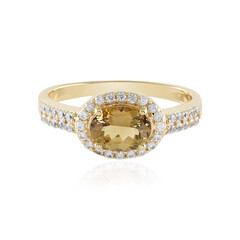 Bague en argent et Tanzanite jaune non chauffée