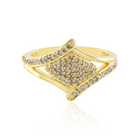Bague en argent et Diamant champagne I3