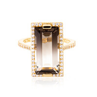 Bague en argent et Quartz multicolore