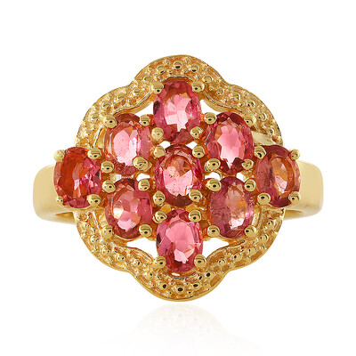 Bague en argent et Tourmaline rose