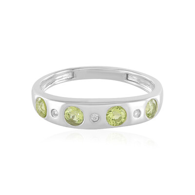 Bague en argent et Péridot