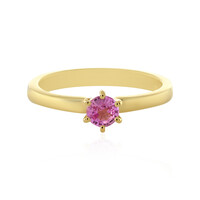 Bague en argent et Saphir parme