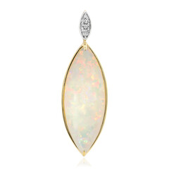 Pendentif en or et Opale blanche du Brésil