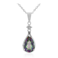 Collier en argent et Quartz mystique