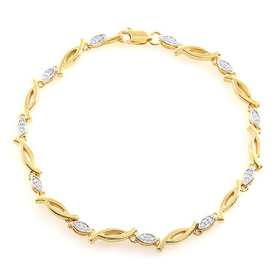 Bracelet en argent et Diamant I2 (J)
