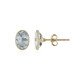 Boucles d'oreilles en or et Aigue-marine du Brésil