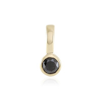 Pendentif en or et Diamant noir