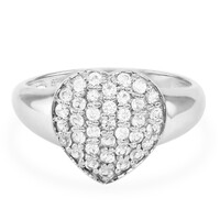 Bague en argent et Saphir blanc