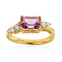 Bague en or et Diaspora rose (AMAYANI)