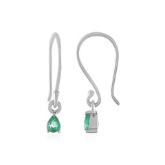Boucles d'oreilles en argent et Emeraude d'Ethiopie
