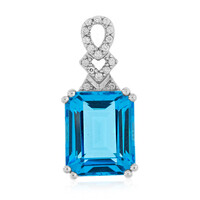 Pendentif en argent et Topaze de Marambaia