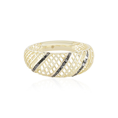 Bague en or et Diamant noir (Ornaments by de Melo)