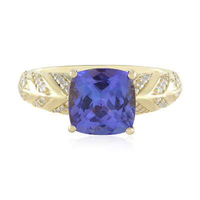 Bague en or et Tanzanite AAA (de Melo)