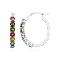 Boucles d'oreilles en argent et Tourmaline