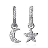 Boucles d'oreilles en argent et Zircon